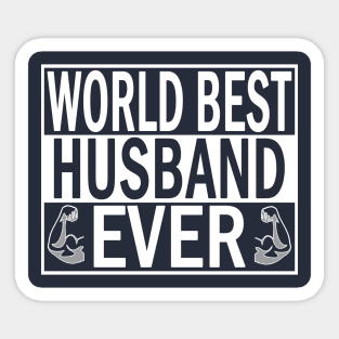 World Best Husband Ever T Shirt Wedding Anniversary Gift Sticker